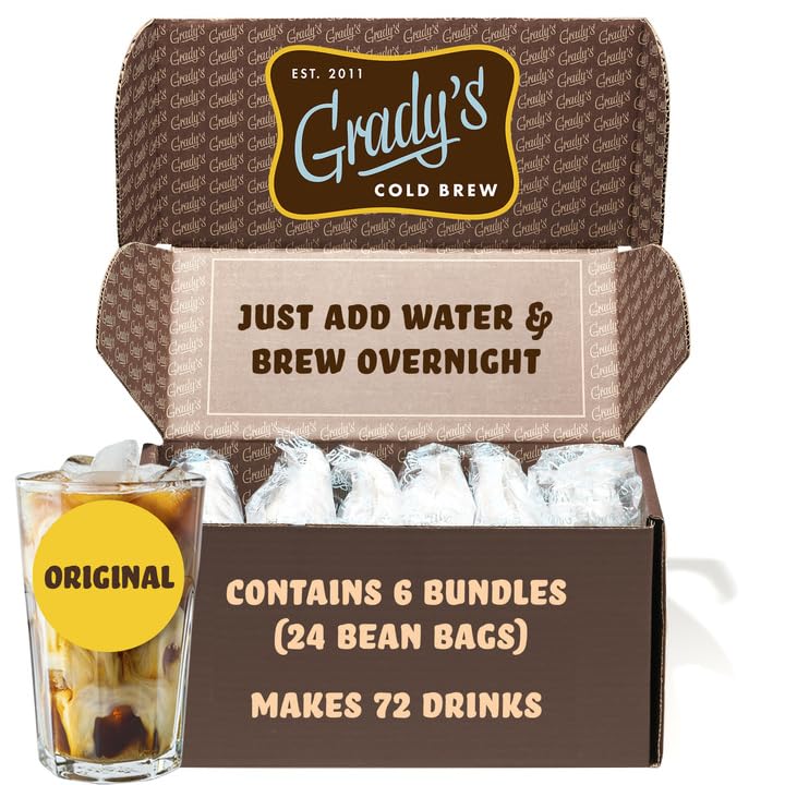 Grady's Cold Brew Original New Orleans Style Coffee & Chicory (Ground) Pouches