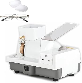 Optical Hand Lens Edger, Optical Lens Edging Machine With 110/20/240 Mesh Grinding Wheel, Adjustable Water Output & Grinding Wheel Speed 2800r/min, Fast Heat Dissipation for Vision Care Centers