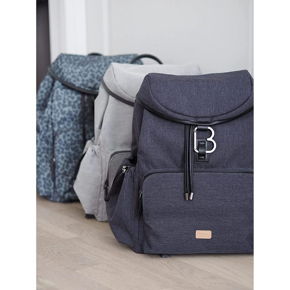 BÉABA, Bolso cambiador, Mochila cambiador, Gran capacidad 22 L, 13 bolsillos, Numerosos accesorios, Máxima comodidad, Impermeable, Bolsa Vancouver, Gris Oscuro