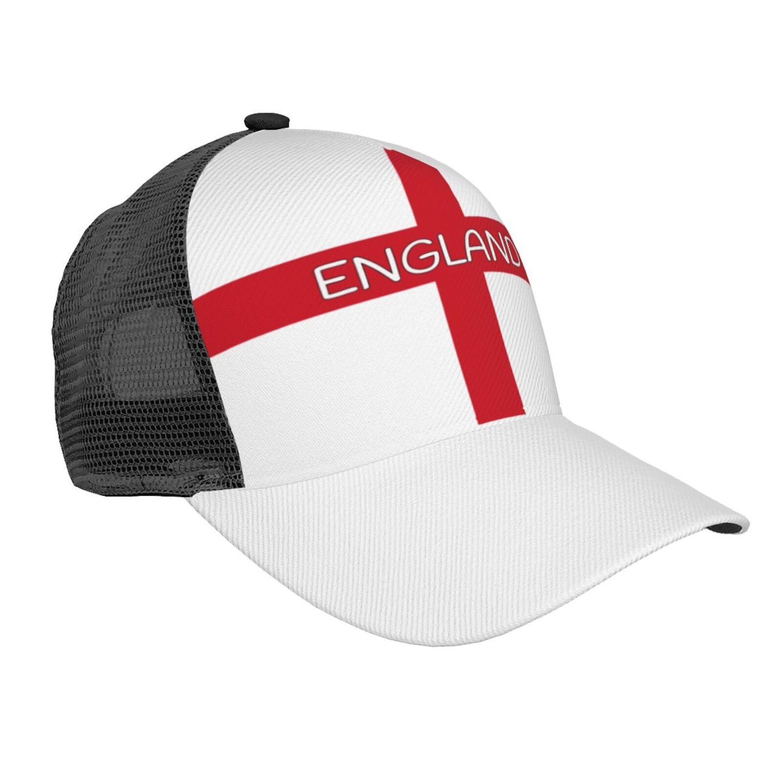 Rfshop Unisex #1167 England Flag Baseball Cap Print Adjustable Hat Patriotic Sport Caps Black For Men Women