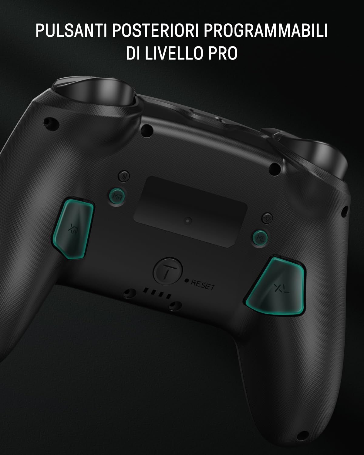 Luminex Controller Switch 2 con Dock di Ricarica, Pro Controller Wireless Compatibile Con Nintendo Switch 2/OLED, Gamepad Bluetooth Con Effetto Hall/7 Colori LED/Turbo/Link App, Nero