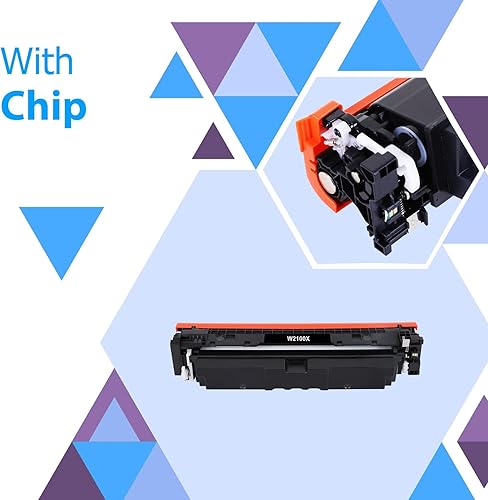 Miniatura 3 de Paquete de 4 cartuchos de tóner 210X de alto rendimiento 210A (con chip), repuesto compatible para HP Color Laserjet Pro MFP 4301fdw 4301fdn Pro