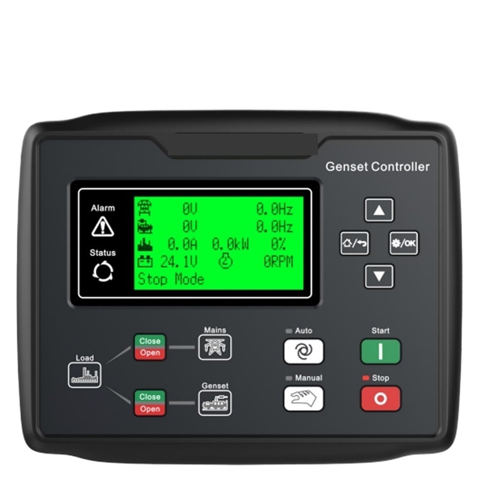 Jdilfunu Hgm6120n Hgm6110n 6110U 6120U Display Control Pannel Generator Controller 6110N 6120N 1Pcs(Hgm6120n)