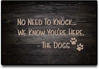 Accssoey Funny Doormat, Welcome Door Mats for Home, Dog Door Mat Floor Door Mats Outdoor Indoor Mat Rubber Non Slip Backing 16"(W) X 24"(L)