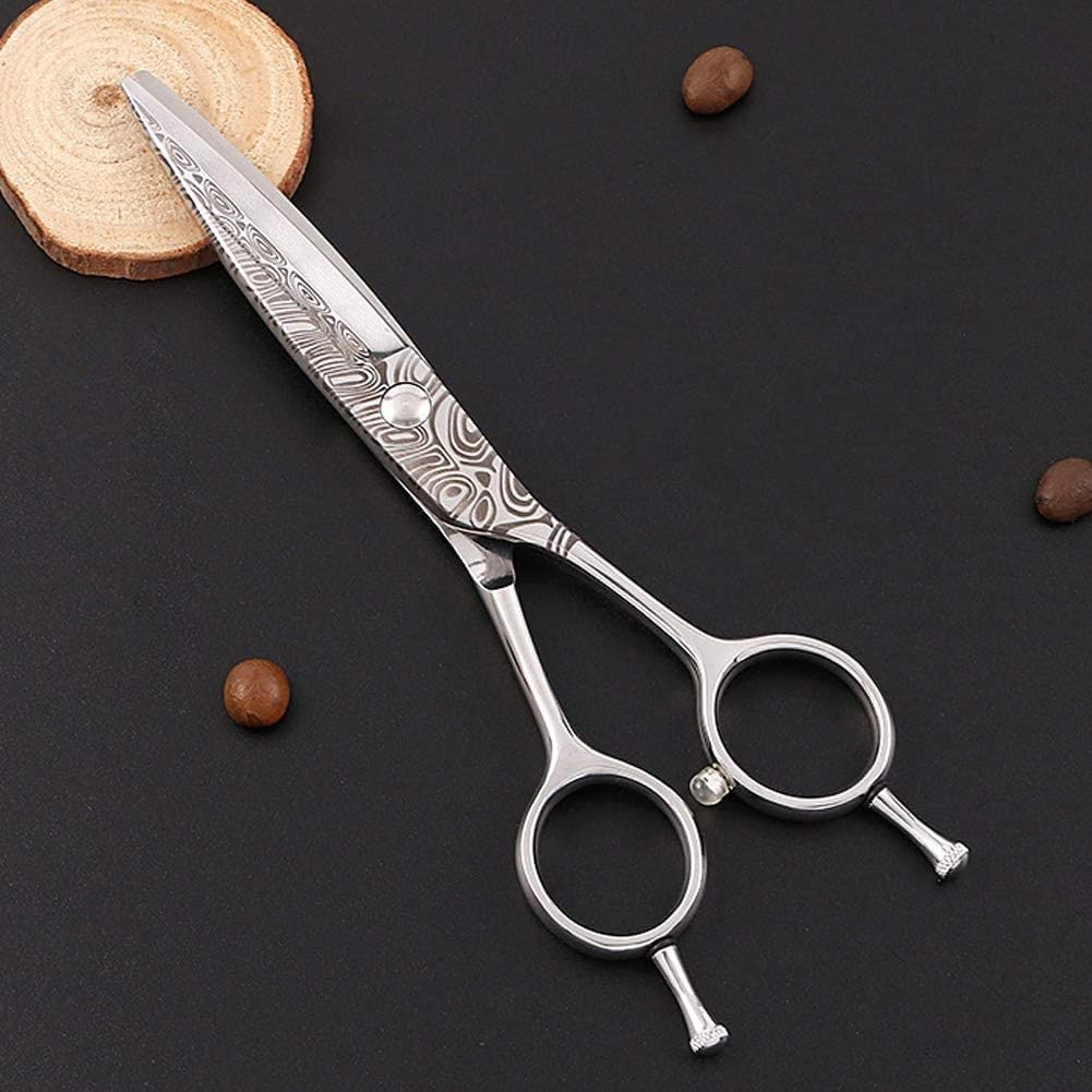 Tijeras de peluquería, Tijeras de peluquería Tijeras de hoja de sauce Cizalla gorda Cizalla deslizante Tijeras de peluquero de doble filo abiertas individuales Acero 440c