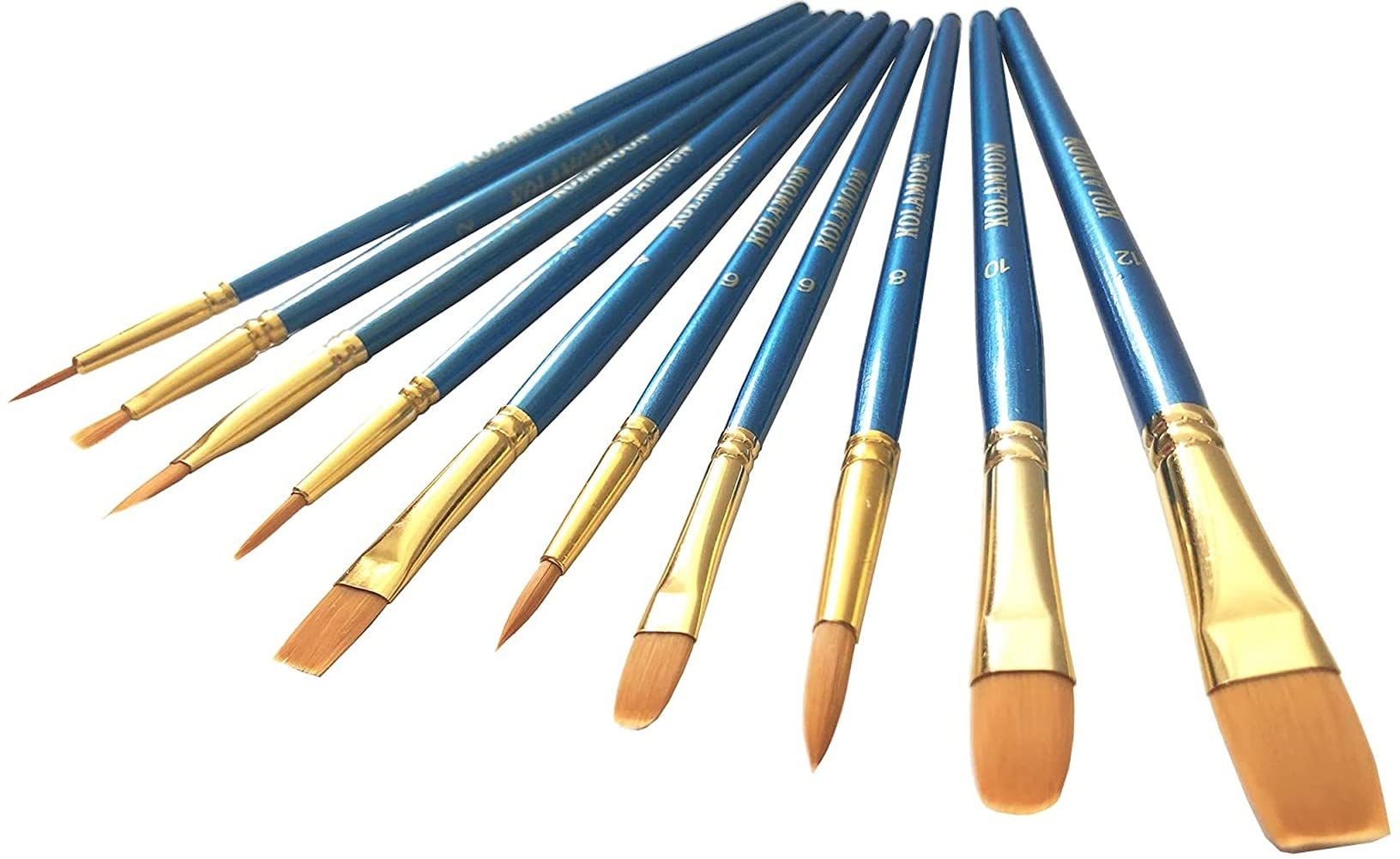 TREXD 油彩 水彩 ブラシセット10本 絵画 ネイル 絵の具 筆 紫 可愛い TREXD 油彩 水彩 ブラシセット10本 絵画 ネイル 絵の具 筆 紫 可愛い