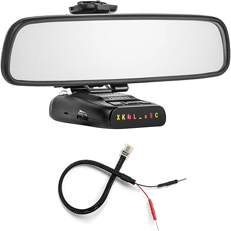 Radenso Radar Detector Mirror Mount Bundle - Direct Wire Power Cord & Fuse Tap Kit (No More Suction Cups!)