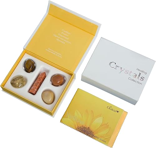 Miniatura 2 de Ckakra Colección de cristales curativos, kit de torre de piedras pulidas de alta calidad, impresionantes piedras de bolsillo, piedras preciosas por