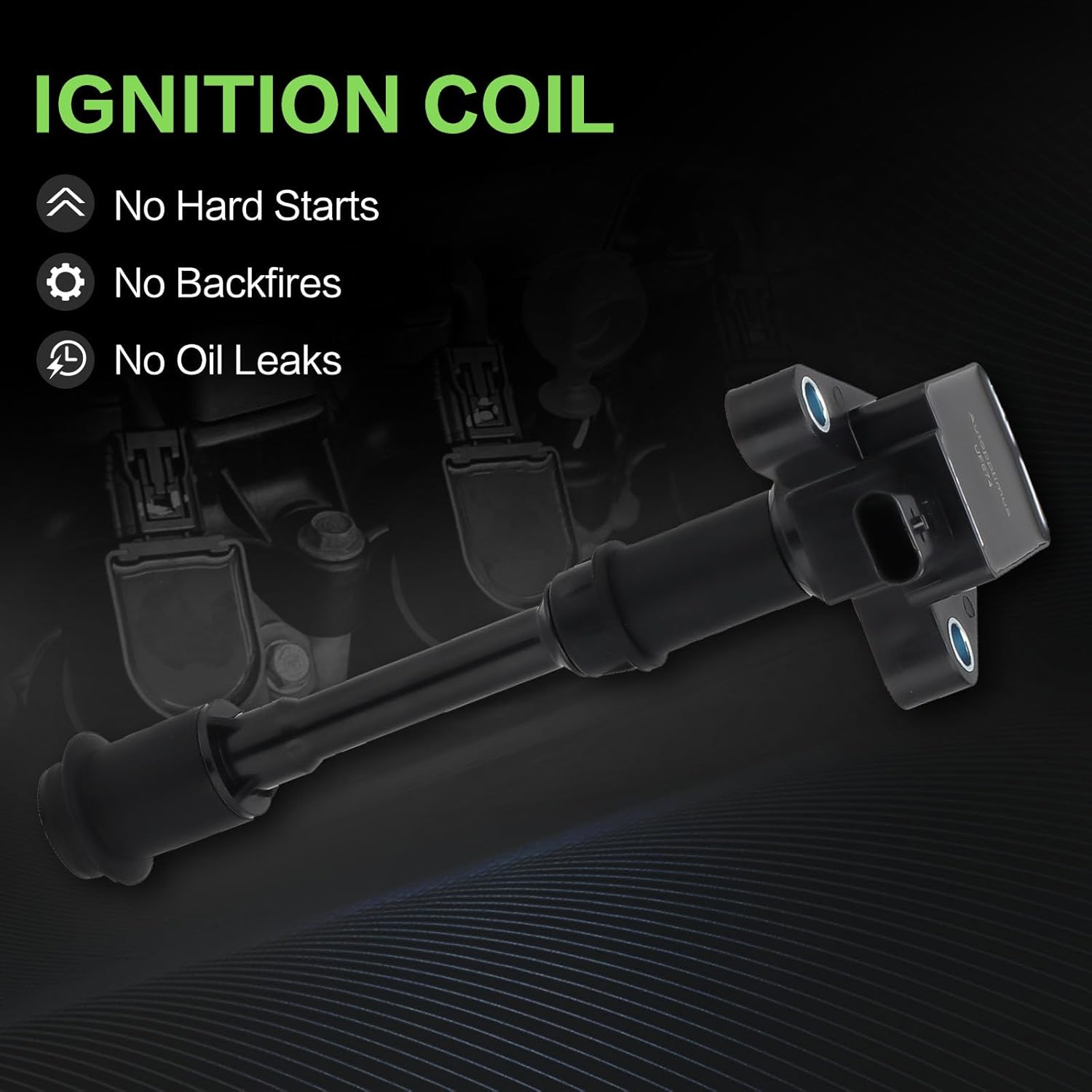 UF674 BM5Z12029B Ignition Coil, Compatible with Ford Escape Fiesta Fusion Transit Connect - 1.6L L4 Replaces 5C1887 GN10644