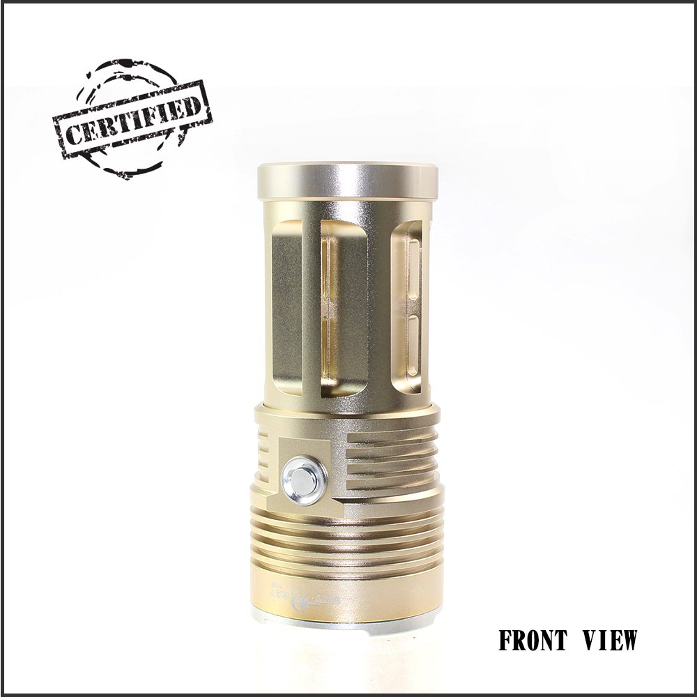 Sdmled Super Bright 6000 Lumens 7 X Cree Xm-l T6 LED Flashlight Torch Handheld Flashlight Used for Camping Hiking Fishing Outdoor Sporting Powered By 4pcs 18650 Batteries