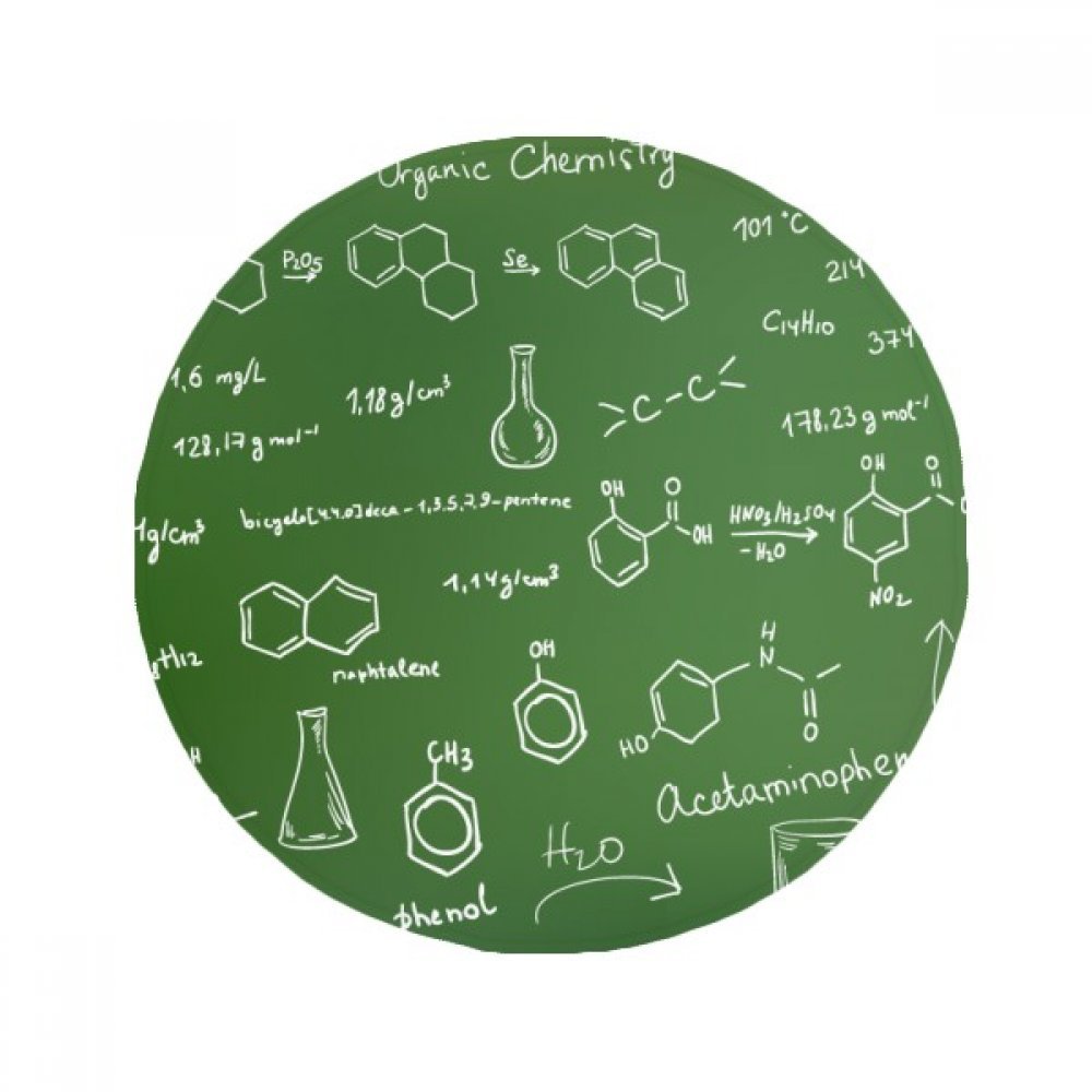 Tapis chimie organique cadeau original 50cm pour passionné de science