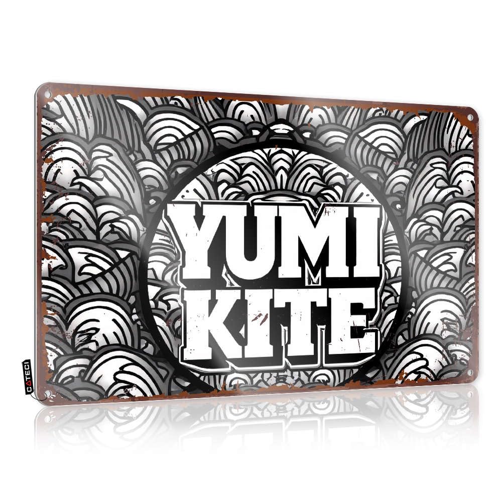 Tin Wall Decor Gift For Plumber Funny Yumi Kite Wave Pattern Design For Restroom - Tapestry Customizable(30X40CM)