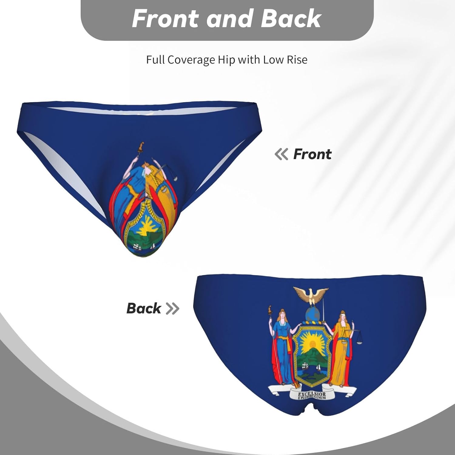 New York Flag Print Briefs For Men Low Rise Mens Underwear With Pouch Cozy Stretch Mens Bikini Briefs S To 4xl