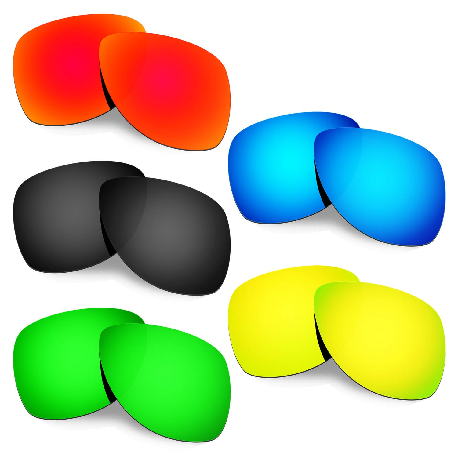 Lentes de repuesto para Oakley Dispatch 2 kit de 5 pares intercambiables 8