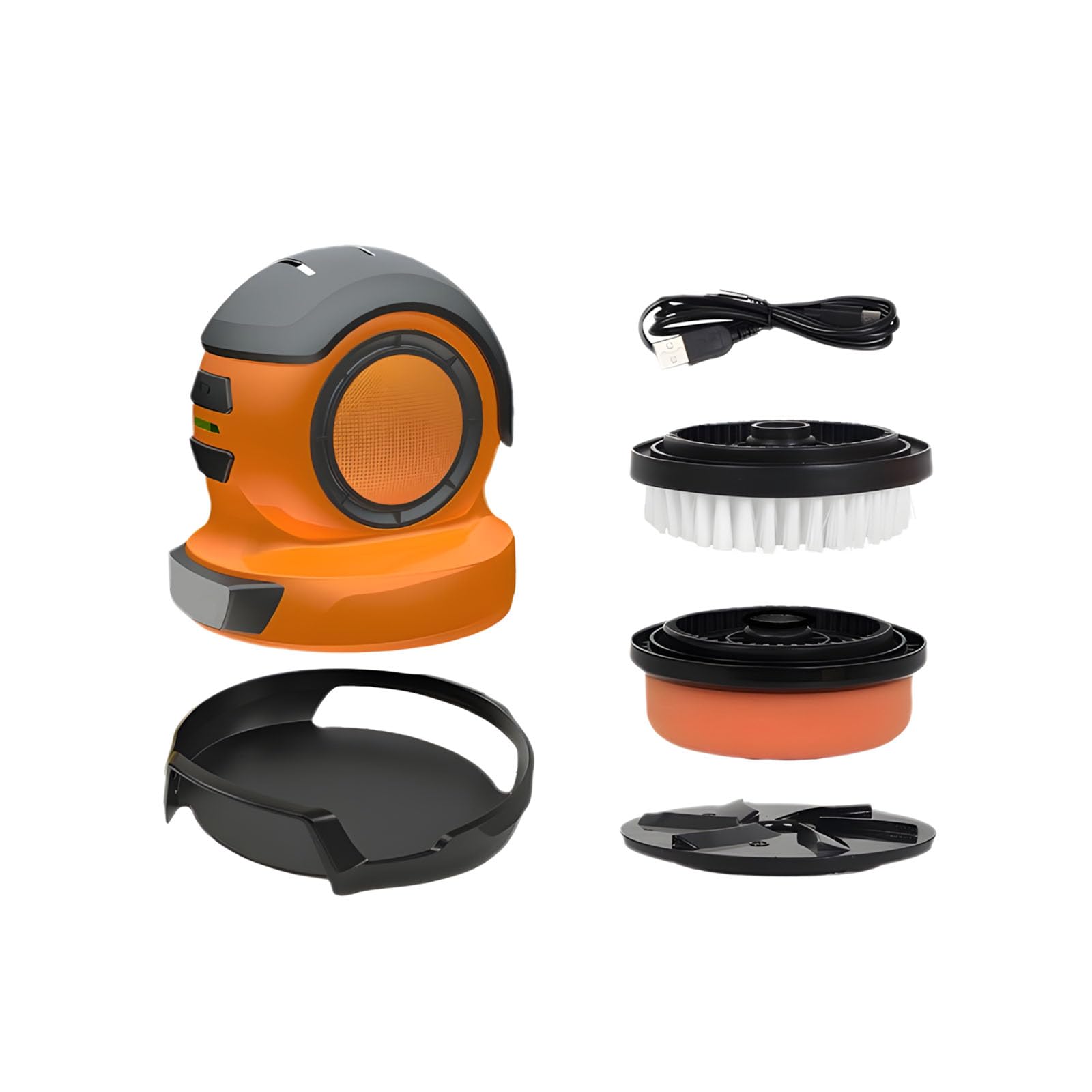 Raschietto per ghiaccio elettrico per parabrezza auto, con spazzola a setole morbide e lucidante per cera, strumento di manutenzione invernale, 500 g, ABS opaco, raschietto per ghiaccio elettrico