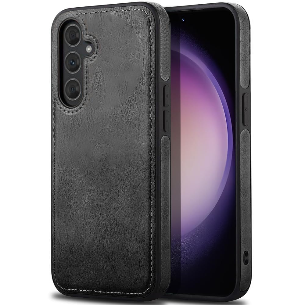 KARWAN®️ Genuine Leather Finish Samsung Galaxy S24 Back Cover Case |Shockproof Design |Raised Edges for Camera & Screen Protection |Super Soft - Touch |Leather Case for Samsung Galaxy S24(Black) (B0CTK7M53Y) Amazon Price History, Amazon Price Tracker