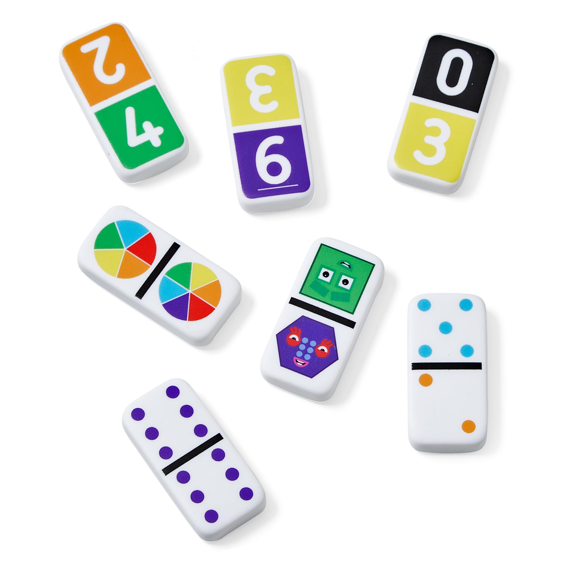 Learning Resources Numberblocks Dominós Reutilizables, 112 Dominós con Caja de Almacenamiento, Juego Educativo para Aprender los Números y Las Formas, Regalo para Niños y Niñas de 3, 4, 5+ Años