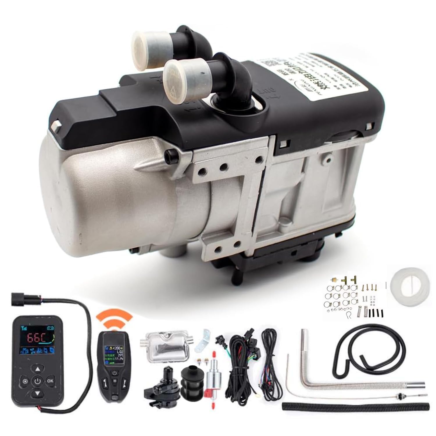 Podgrzewacz wody na olej napędowy 5 kW, 12 V, zdalne sterowanie, hydrauliczny podgrzewacz płynu chłodzącego z timerem, do przyczepy kempingowej, łodzi, autobusu kempingowego
