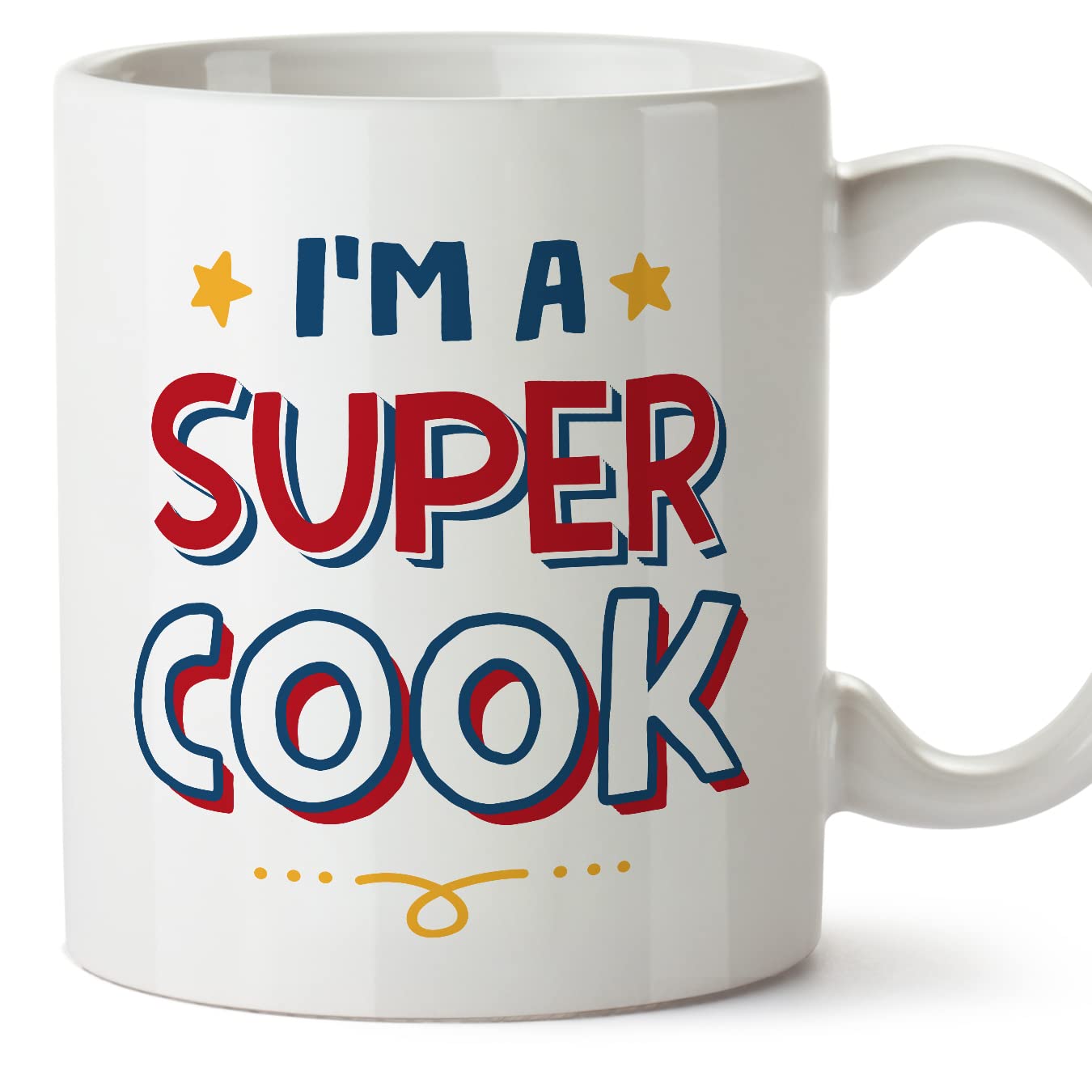 MUGFFINS Cook Mug - in English - I'm Super - Funny Gift for Colleagues - Ceramic 11oz Mug