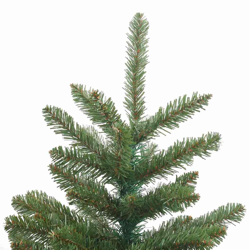 Árbol de Navidad artificial plegable verde de 180 cm con 766 puntas de PVC, soporte de acero, plegable para salón, balcón, terraza, interior y exterior protegido, decoración festiva
