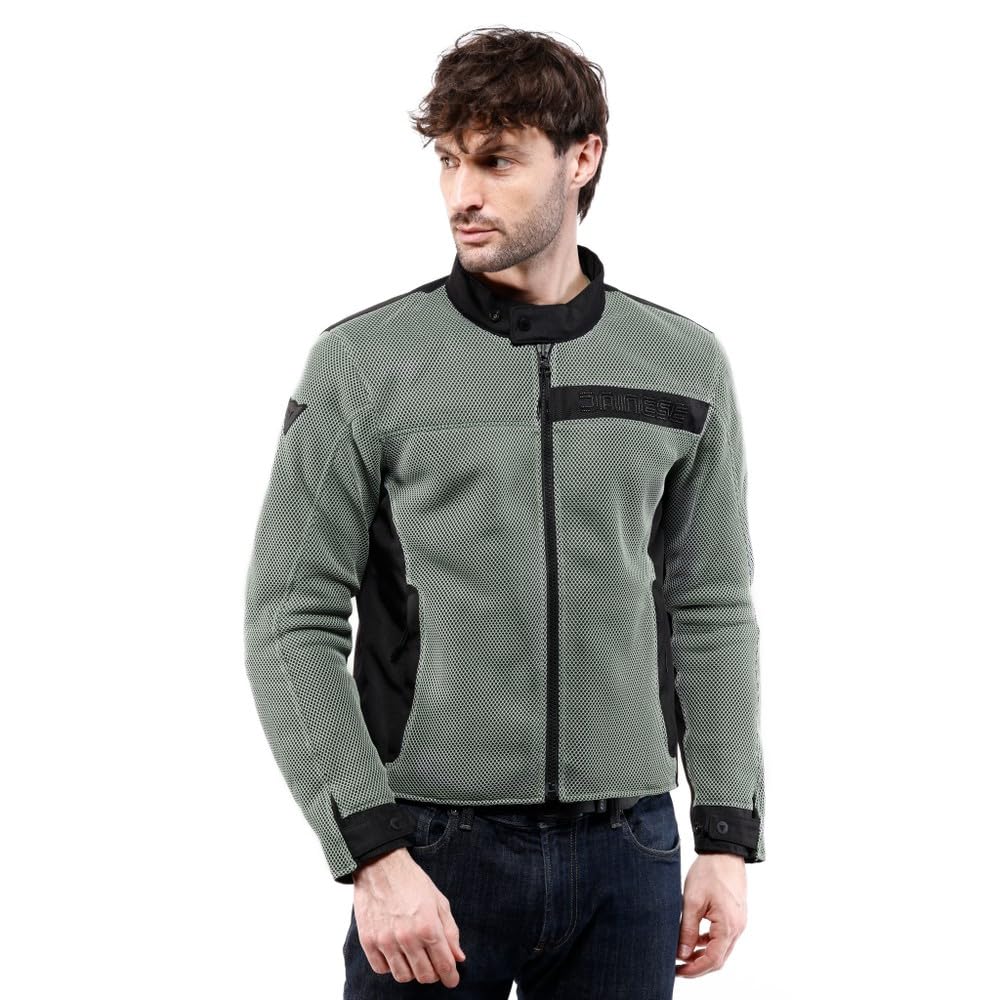 DAINESE Lisbona Air Tex Jacket Giacca Moto Uomo in Tessuto Mesh Ventilato per Estate Uso Urbano e Touring Leggera e Traspirante Uomo (Pacco da 1)