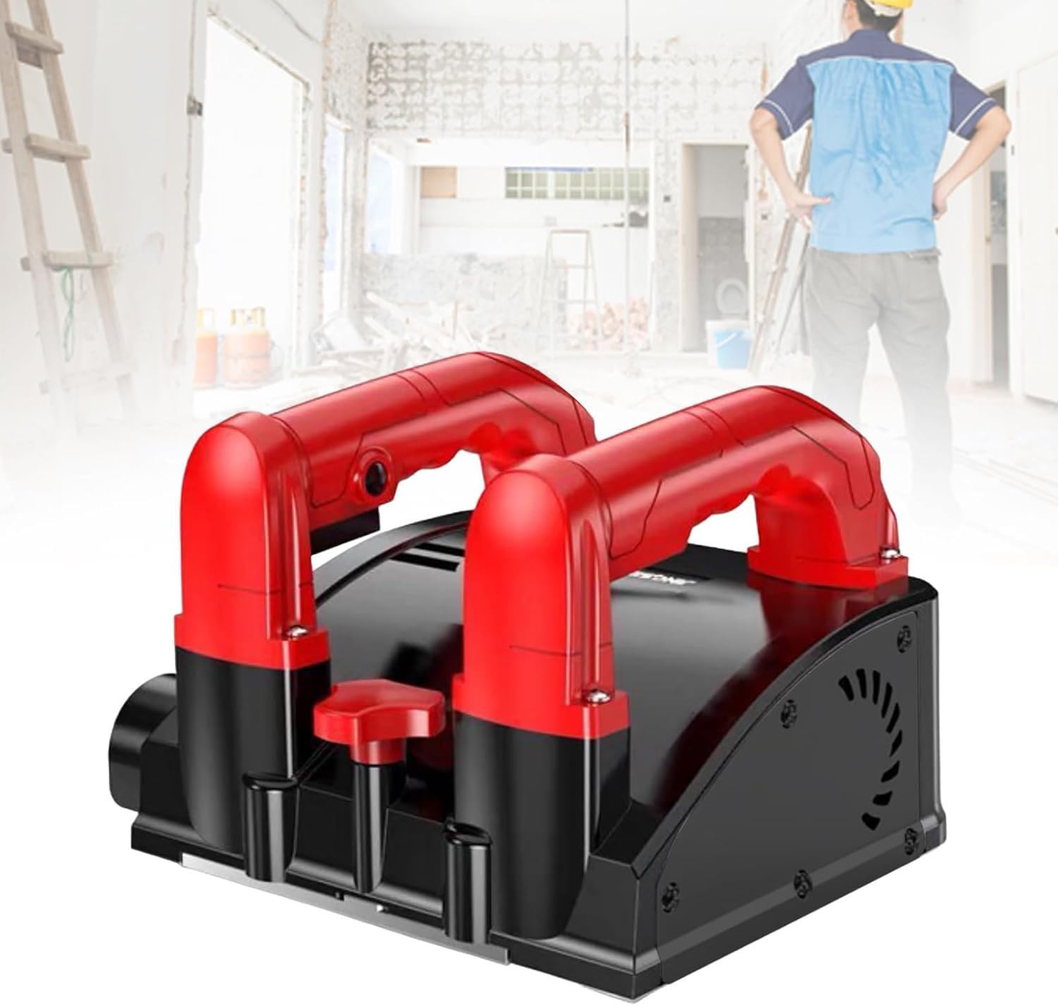 Máquina eléctrica de 1200W para renovación de paredes; fresadora de 4000 rpm para eliminar masilla y yeso; profundidad ajustable de 1-4 mm(Putty Kit)