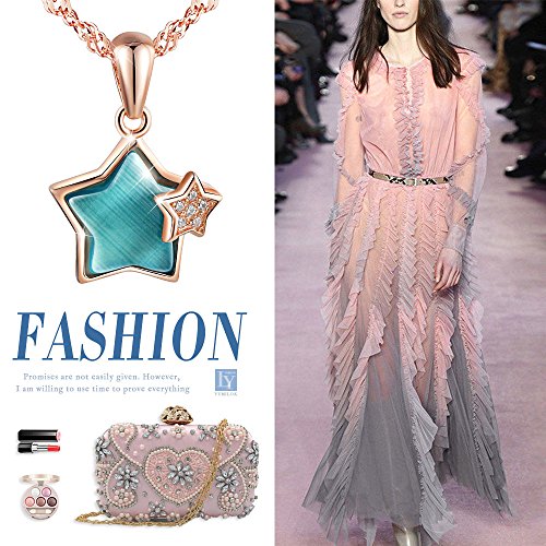 Collana con ciondolo a forma di stella, in argento...