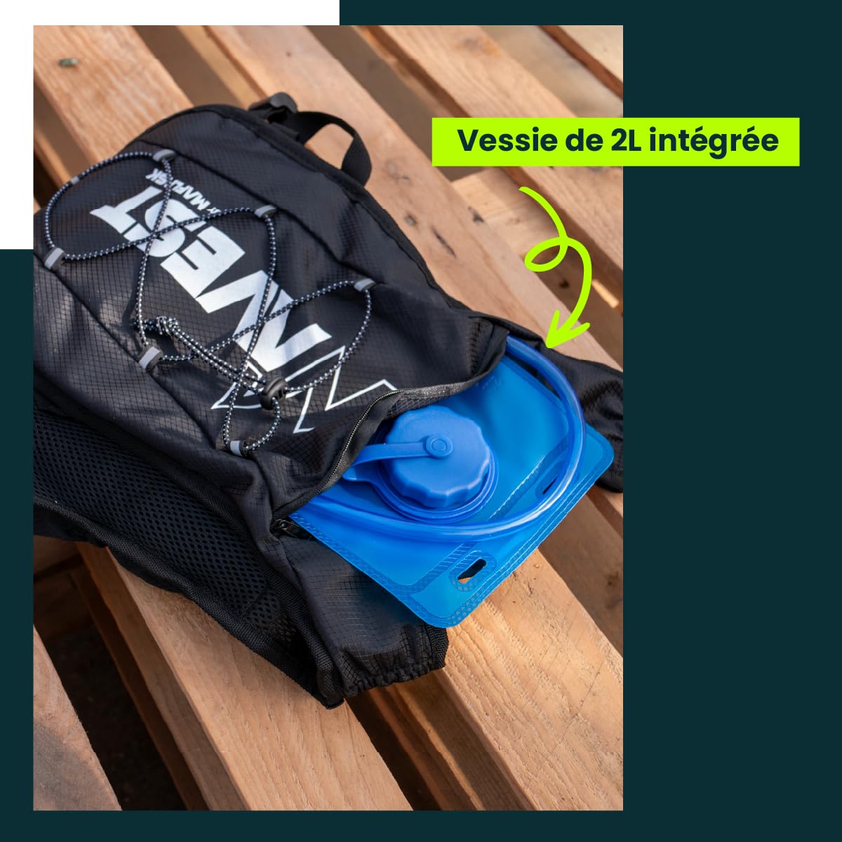 Gilet d'Hydratation Premium – Ultraléger & Anti-Ballottement – L'Essentiel pour Le Trail, Le Running et la Randonnée