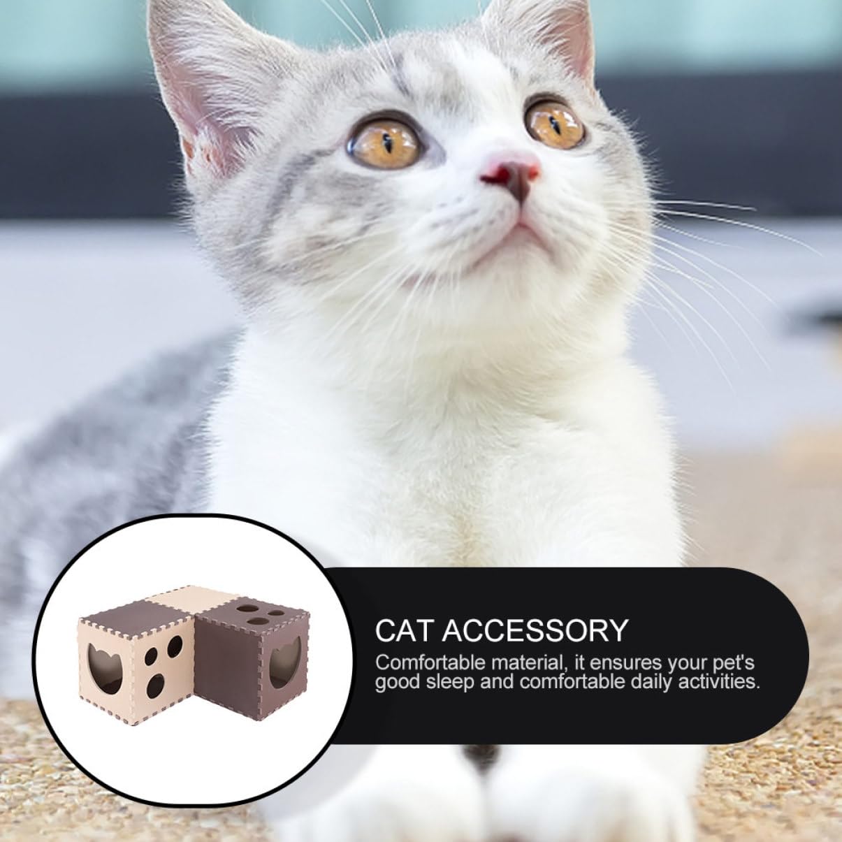 Happyyami 1ensemble Tunnel De Jeu pour Chat Et Résistant à Usure Accessoire Amusant pour Activité De Votre Félin