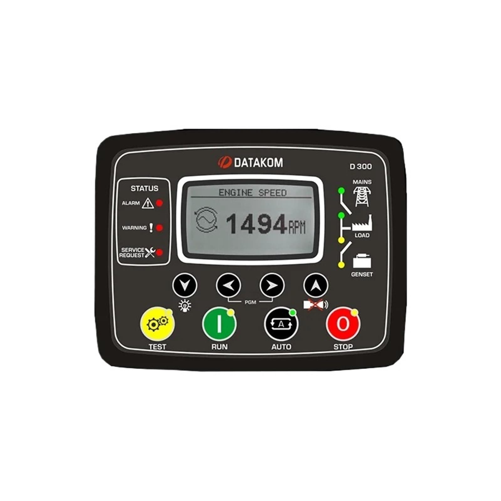 DWFSKZKV D300 Generator Controller Panel Control Module Replacement for Diesel Generator Genset Parts, Black