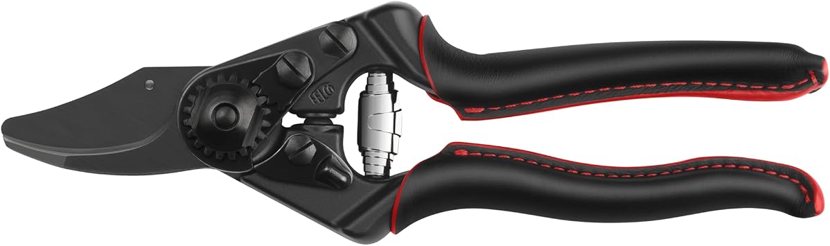 FELCO 6 Premium SE Professional Right-Handed Secateurs Special Edition Black Aluminium Handles Hardened Blade Medium Hand Size M 20mm Cutting Diameter