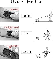 Vista 4 de Correa retráctil resistente de 16 pies para perros, correa de paseo para perros con asa antideslizante, dispensador, bolsas de basura, freno con una