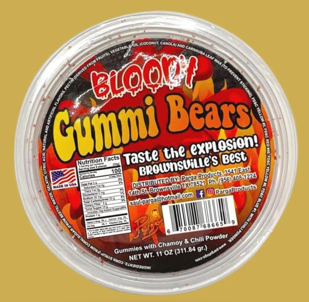 Bloody gummy bears mexican dulces enchilados 311 g miniatura 2