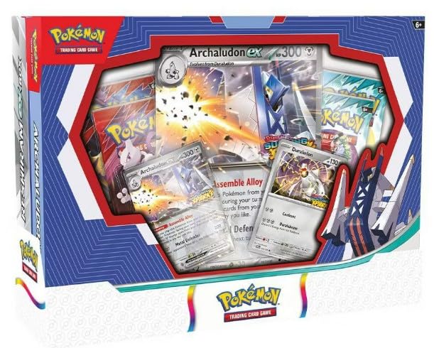 Amazon.com: Pokemon TCG Trading Card Game Boxes Reshiram ex and Archaludon  ex Box 2 Boxes, 4 Packs per Box and 2 Promo Cards with one Oversized Card :  Toys & Games