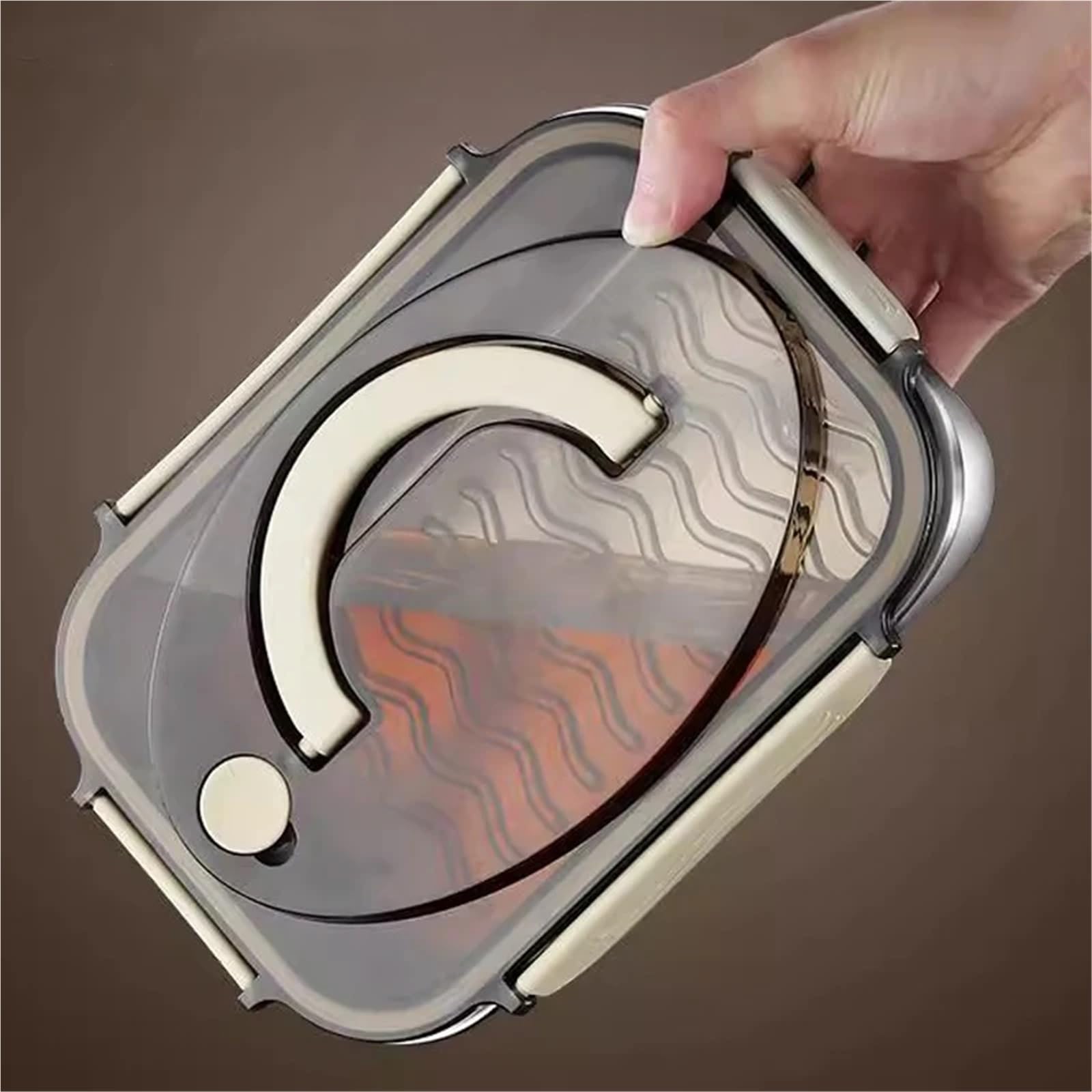 Contenitore ermetico in acciaio inox 316, contenitore Bento sigillato per conservare in frigorifero e picnic all'aperto (2100 ml, 3 pezzi)
