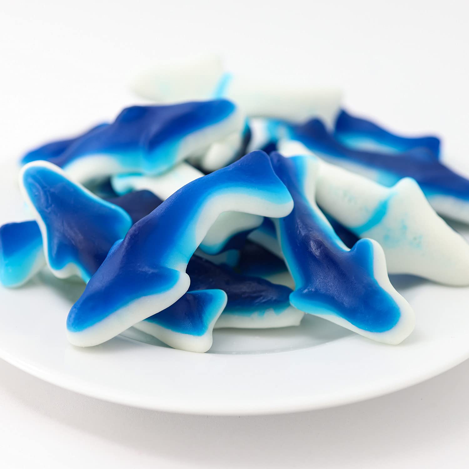 Funtasty Blue Shark Gummy Marshmallow Candy, Blue Raspberry Flavor - 11 Ounce Bag : Everything Else