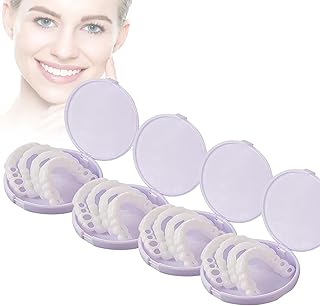 Adjustable Pop-On Dentures, Temporary Fake Teeth for Women and Men, Tooth Cover Smile False Teeth,Pop On Veneers Teeth for Women, Veneers to Regain Confident Smile (4pcs)