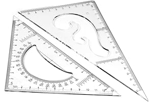 Utoolmart 20cm Large Ruler Triangular