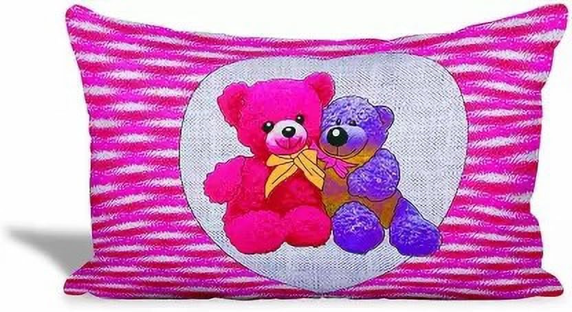 Image of Cotton Bedsheet (Pink, Double, Cartoon) - Cute Cartoon Print, Soft and Comfortable Cotton Fabric, Perfect for Kids and Family