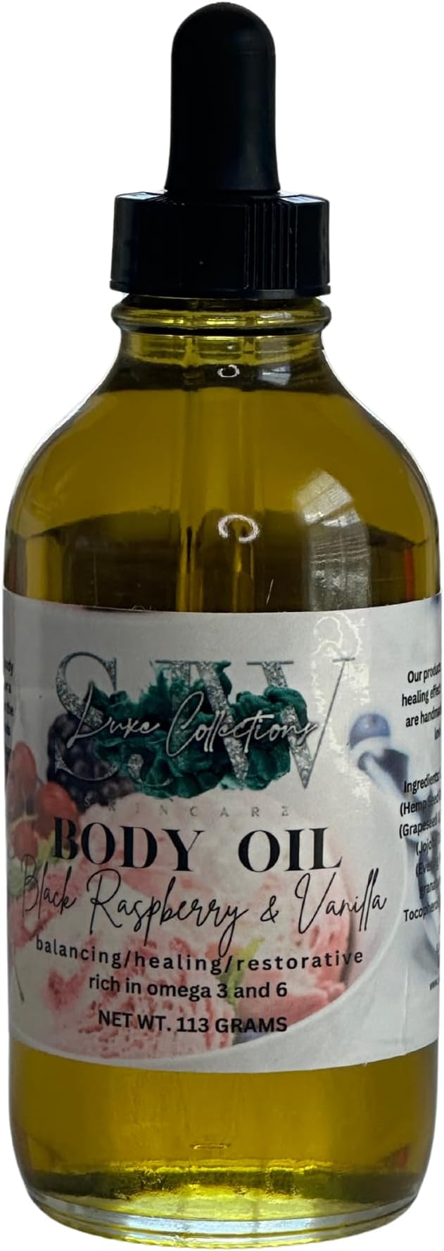 Sponsored Ad - SJW Luxe Collections - Skin Barrier Repair Body Oil - Black Raspberry & Vanilla
