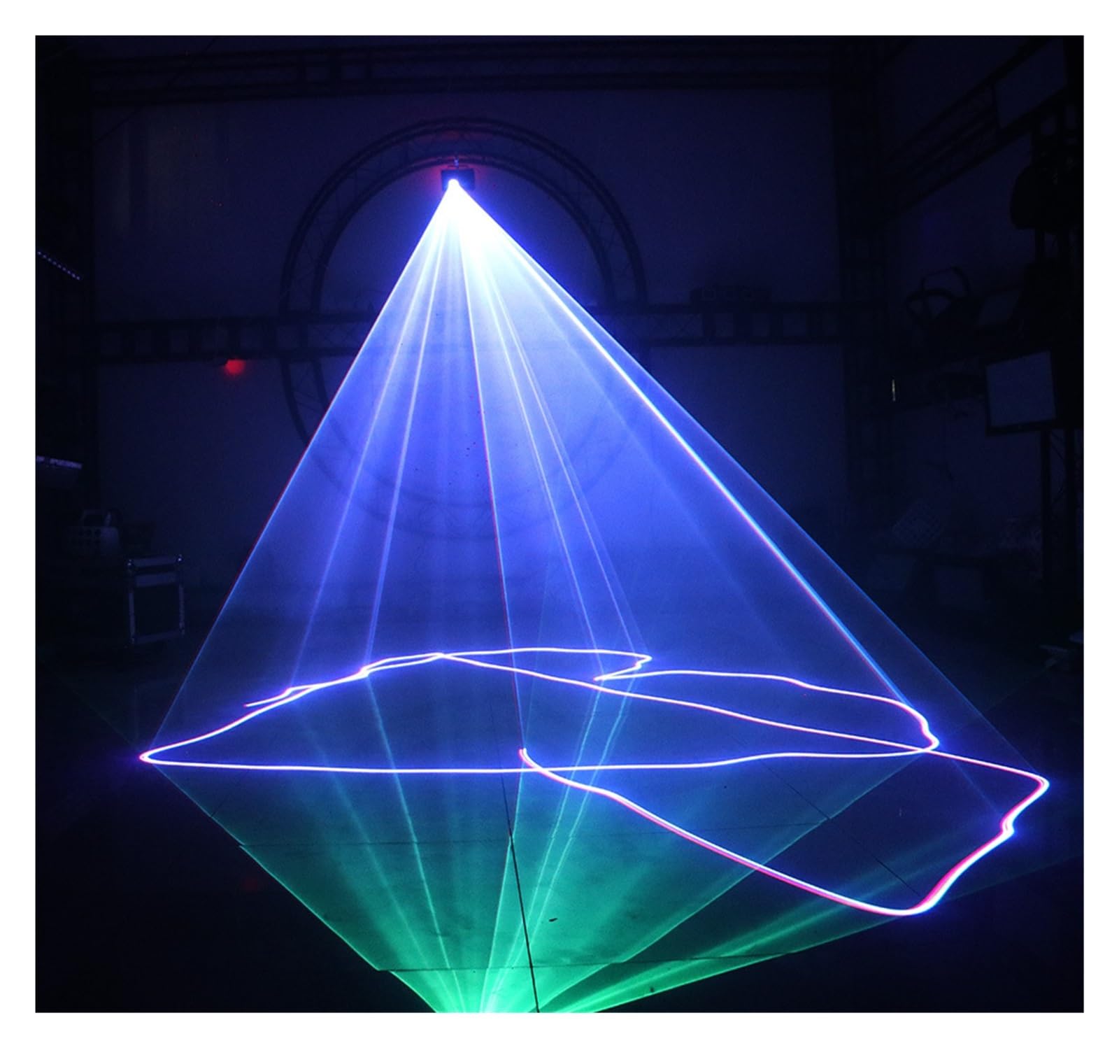 Luces de fiesta Proyector de escáner de línea de haz RGB de 500mw, DJ, discoteca, efecto de iluminación de escenario, fiesta de baile, boda, vacaciones, Bar, Club, luces