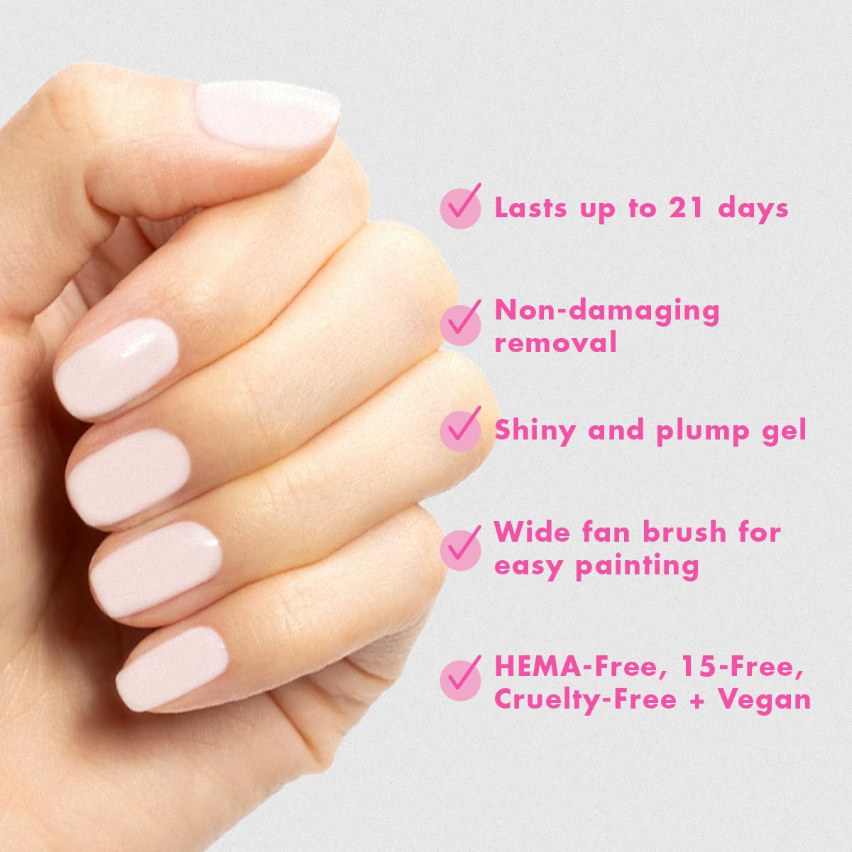 Olive & June Gel Starter Kit with Nail Tools and LED Lamp