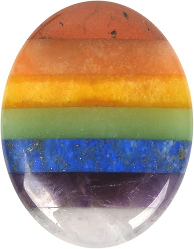 Miniatura 5 de Piedra de palma de bolsillo con piedras preciosas naturales curativas para el pulgar