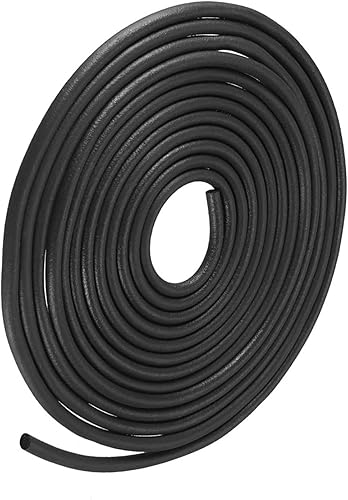 METALLIXITY Tira de sellado de goma de espuma (0.157 in de diámetro x 19.7 ft de largo), 1 unidad, tira redonda de goma EPDM para reparación de