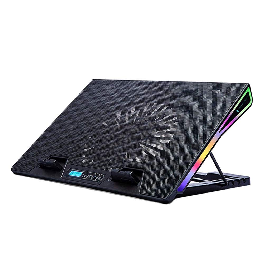 Raffreddamento del laptop Pad 15.6 "-17.3" Radiatore di raffreddamento Raffreddamento Raffredding Tappetino da glip Ventilatori a LED LED e 2 porte USB supporti regolabili for laptop angolo di al