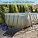 YiViKPE Curve Solar Pool Heater, Made for Above-Ground and Inground Pools, Includes Two Hoses & Clamps, Two Adapters