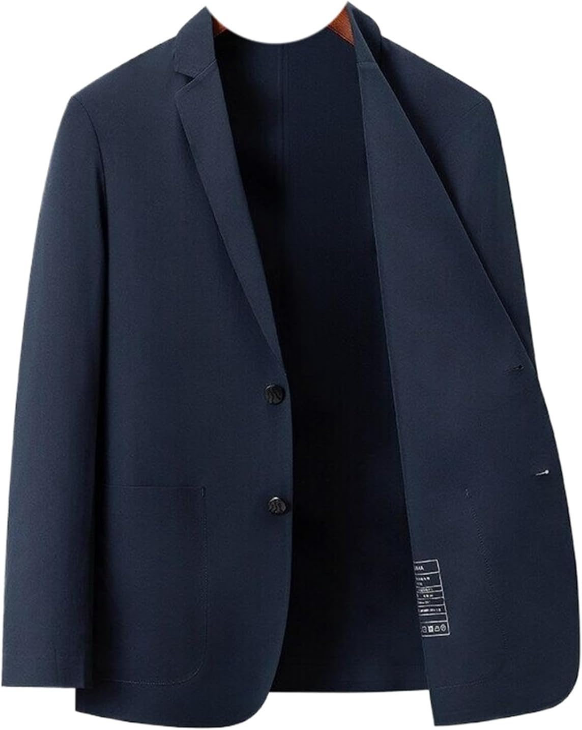 Men's Spring Summer Solid Color Ice Silk Business Casual Suit Jacket Young