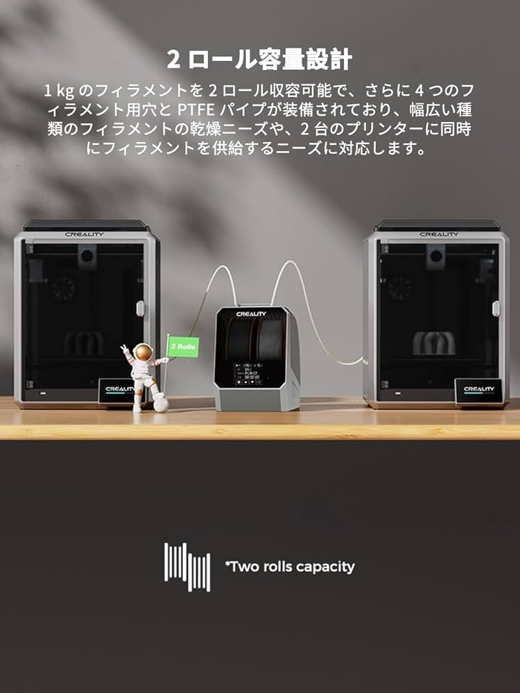 Amazon.co.jp: Creality 公式 Space PI フィラメントドライヤー 2