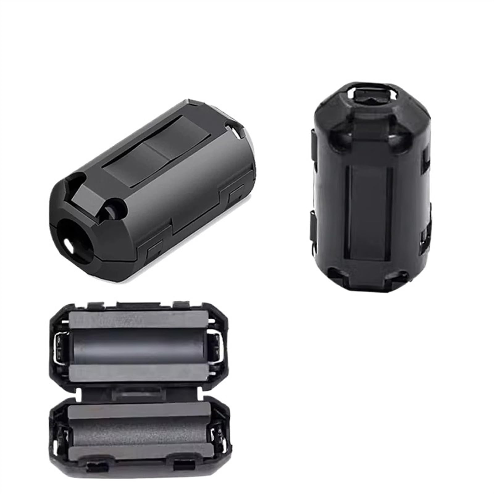 20 PCS Nero Anello Magnetico Filtro In Ferrite for La Schermatura del Cavo Diametro Interno 3.5 MILLIMETRI 5/7/9/11/13/15 MILLIMETRI Filtro di Smagnetizzazione ( Color : 5MM-ui1000 , Size : 20 PCS )