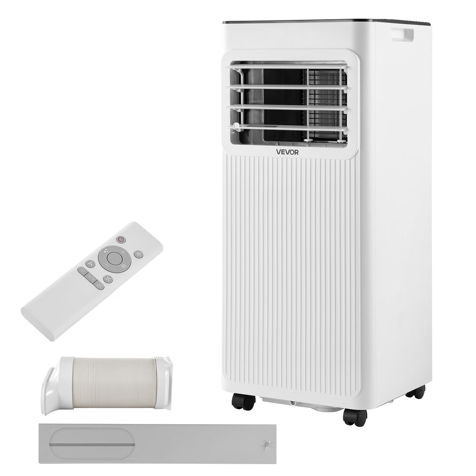 VEVOR Condizionatore d'Aria Portatile 2 kW 7000 BTU/​h, Climatizzatore Portatile 3 in 1 con Pannello Touch LED e Telecomando, Timer 25 Ore, Modalità Raffreddamento, Deumidificazione e Ventilazione